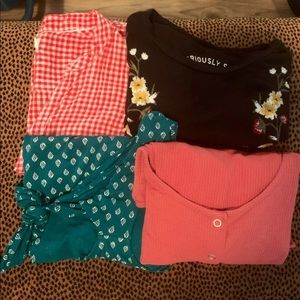 Bundle of short sleeve shirts